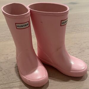 Hunter Blush Pink Waterproof Boots